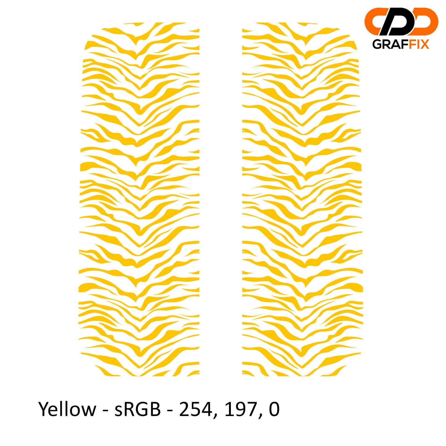 Tiger Print Pattern Side Window Vinyl Decal Set - Fits Jeep Wrangler JL 2018+/Fits Jeep Gladiator JT 2020+