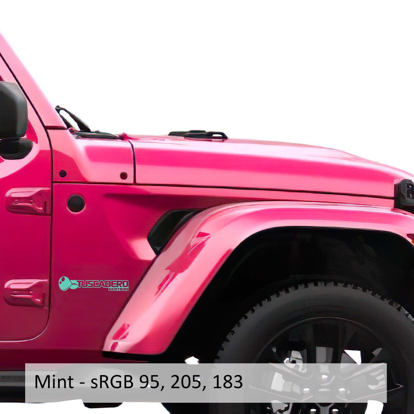 Tuscadero Bubblegum Edition Decal (Pair) Fender Decals For Wrangler/Gladiator JL/JT