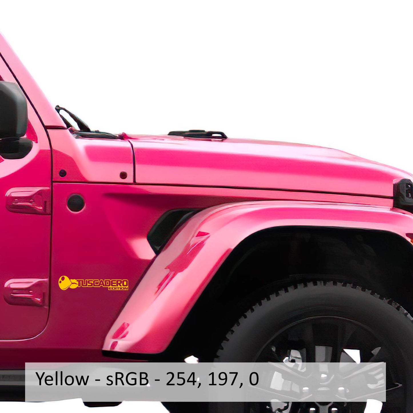 Tuscadero Bubblegum Edition Decal (Pair) Fender Decals For Wrangler/Gladiator JL/JT