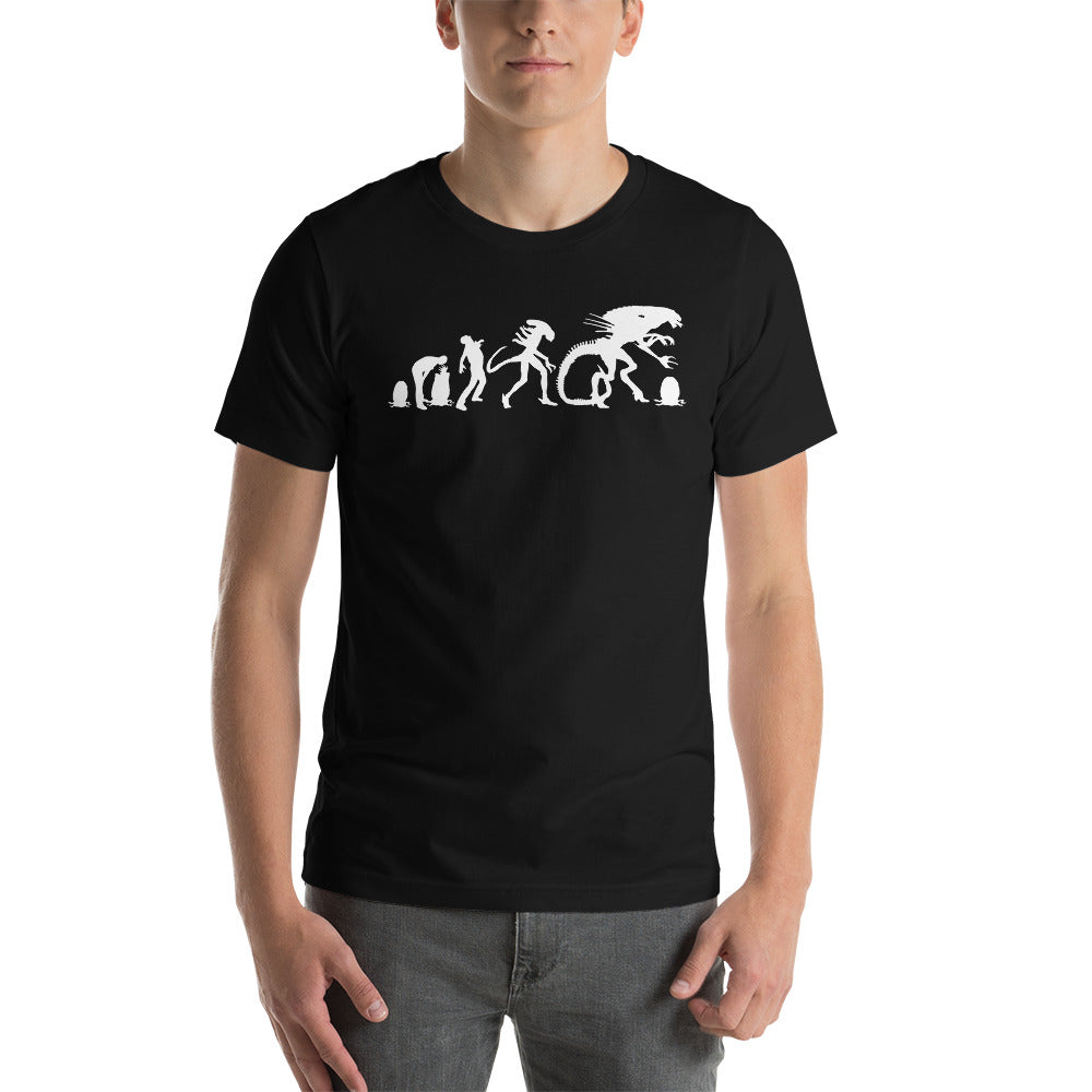 Evolution of Alien Man Aliens Short-Sleeve Unisex T-Shirt