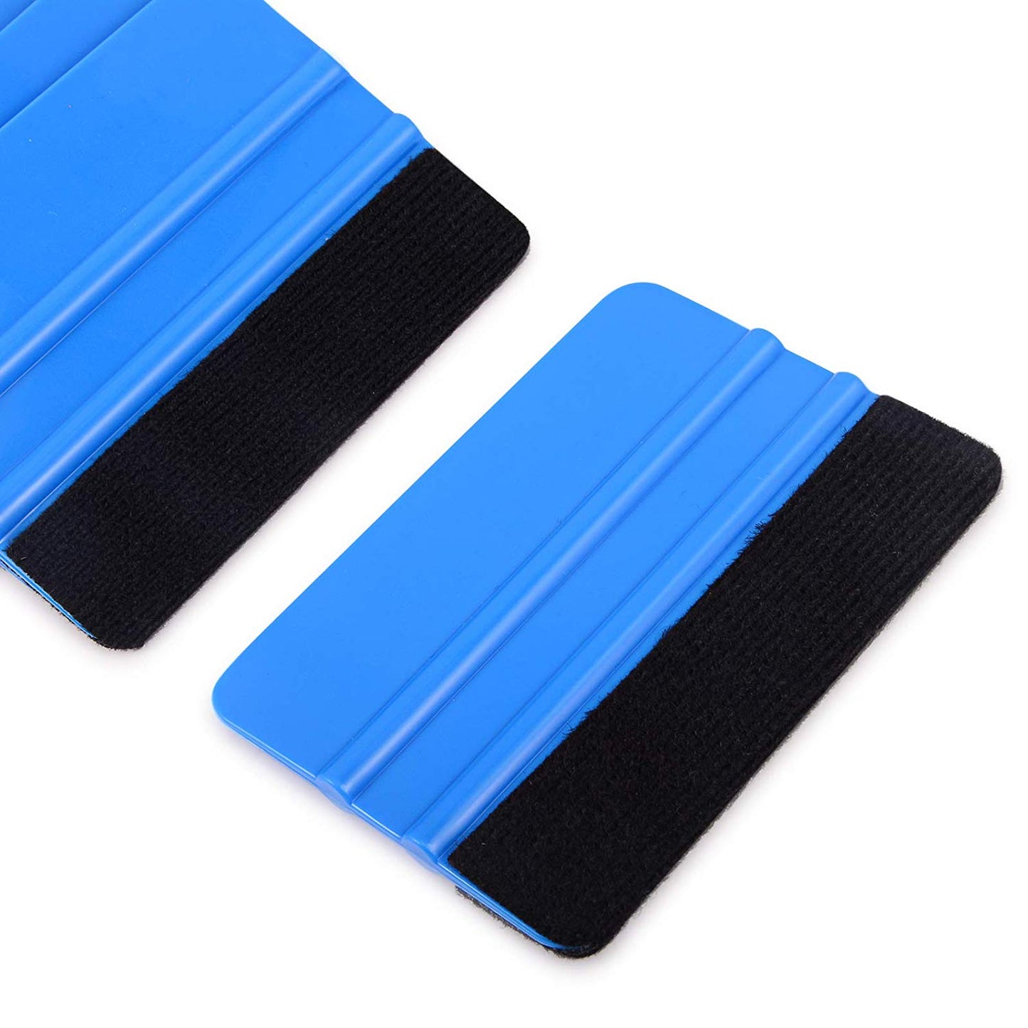 High Quality Felt Edge Squeegee 4" Inch for Car Vinyl Scraper Decal Applicator Tool with Black Fabric Felt Edge