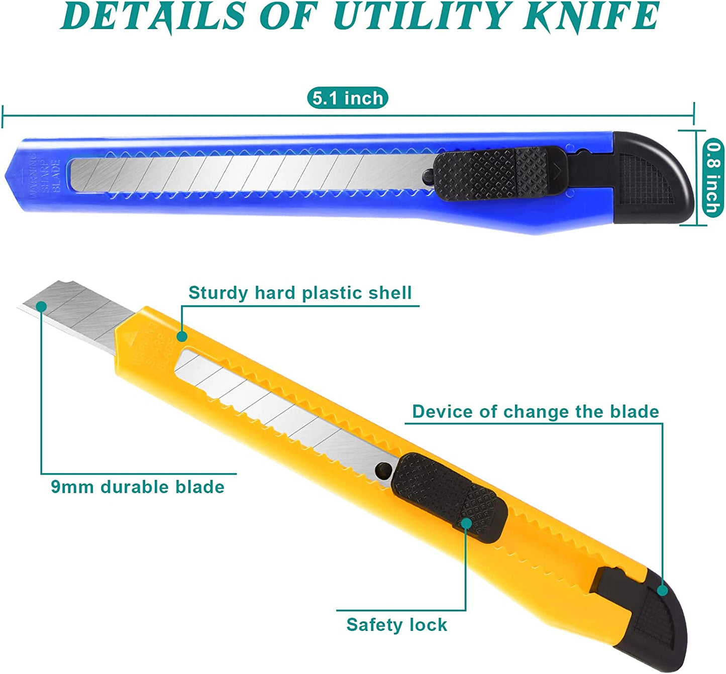 Color Snap Blade Utility Knife