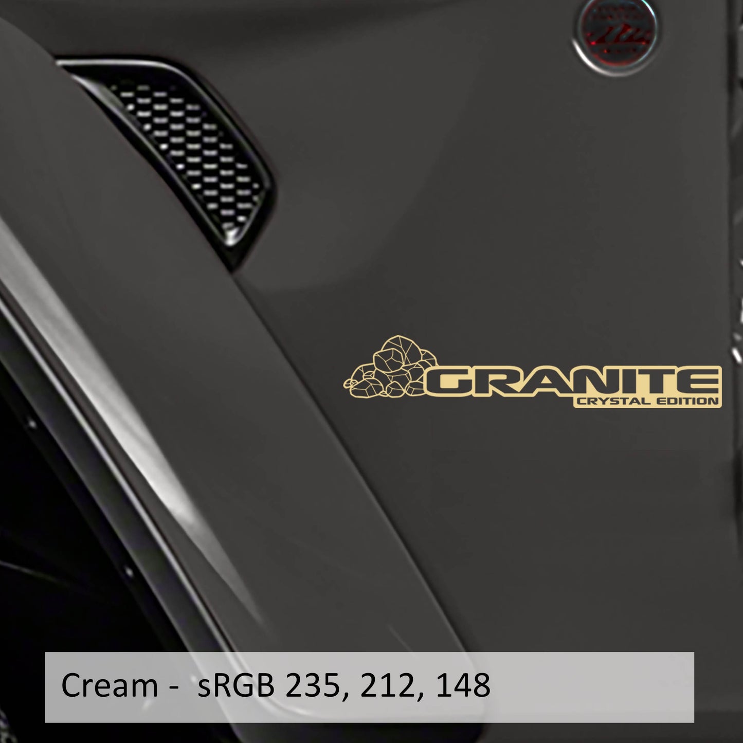 JL/JT Granite Crystal Edition Vinyl Decal (Pair)  For Wrangler/Gladiator JL/JT