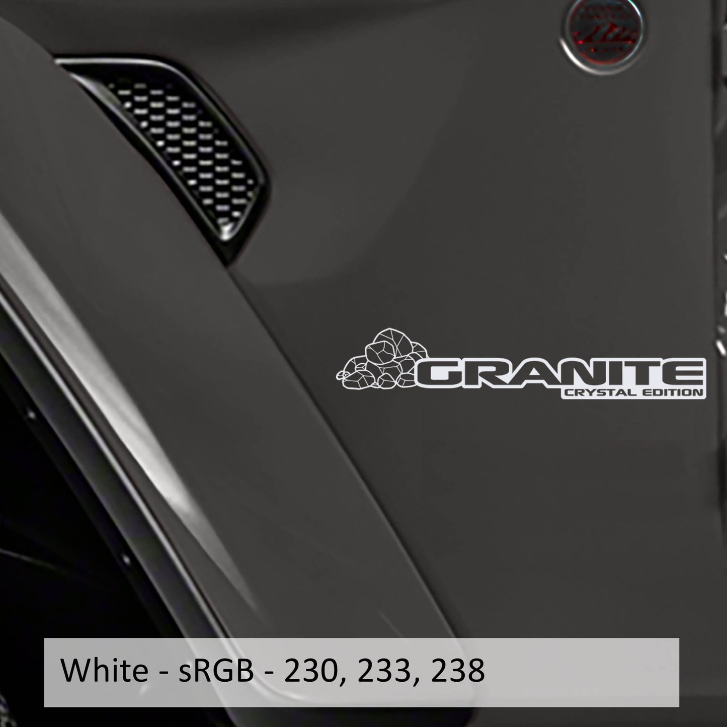 JL/JT Granite Crystal Edition Vinyl Decal (Pair)  For Wrangler/Gladiator JL/JT