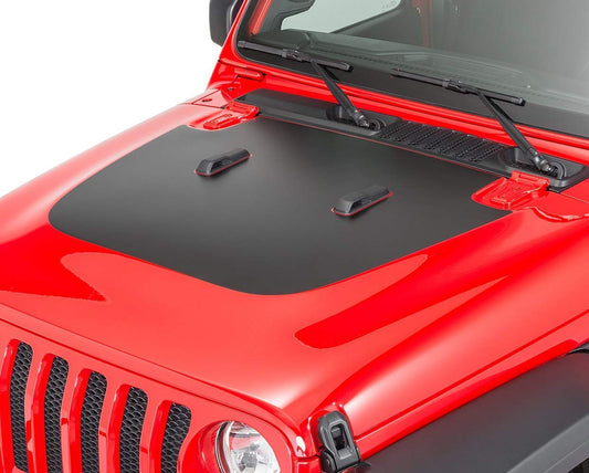 Blackout Hood Vinyl Decal Graphic - Fits 2018+ Jeep Wrangler JL/Jeep Gladiator JT Sport/Sahara/Overland Models